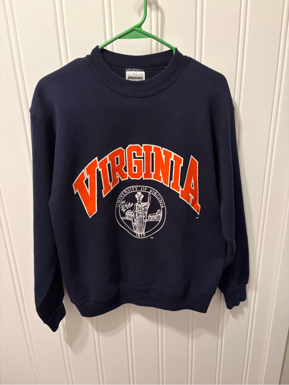VTG 90s University of Virginia UVA Sweatshirt Medium Tultex Superweight USA